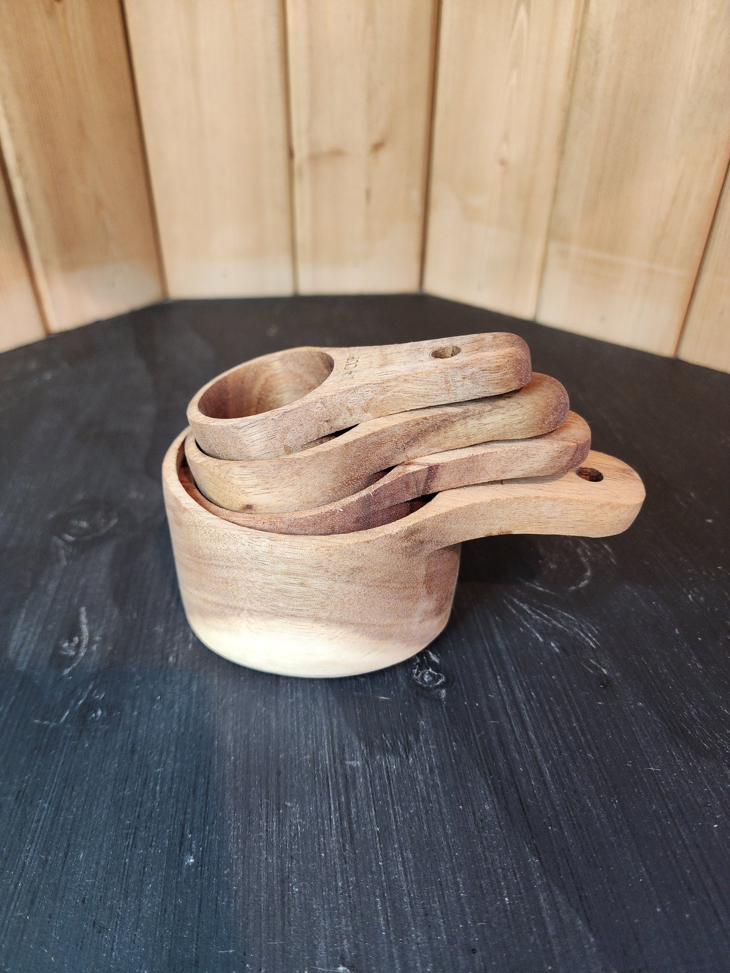 Acacia Wood Measuring Cups