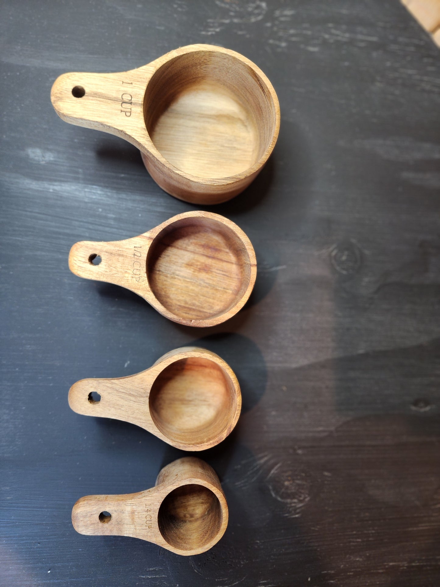 Acacia Wood Measuring Cups