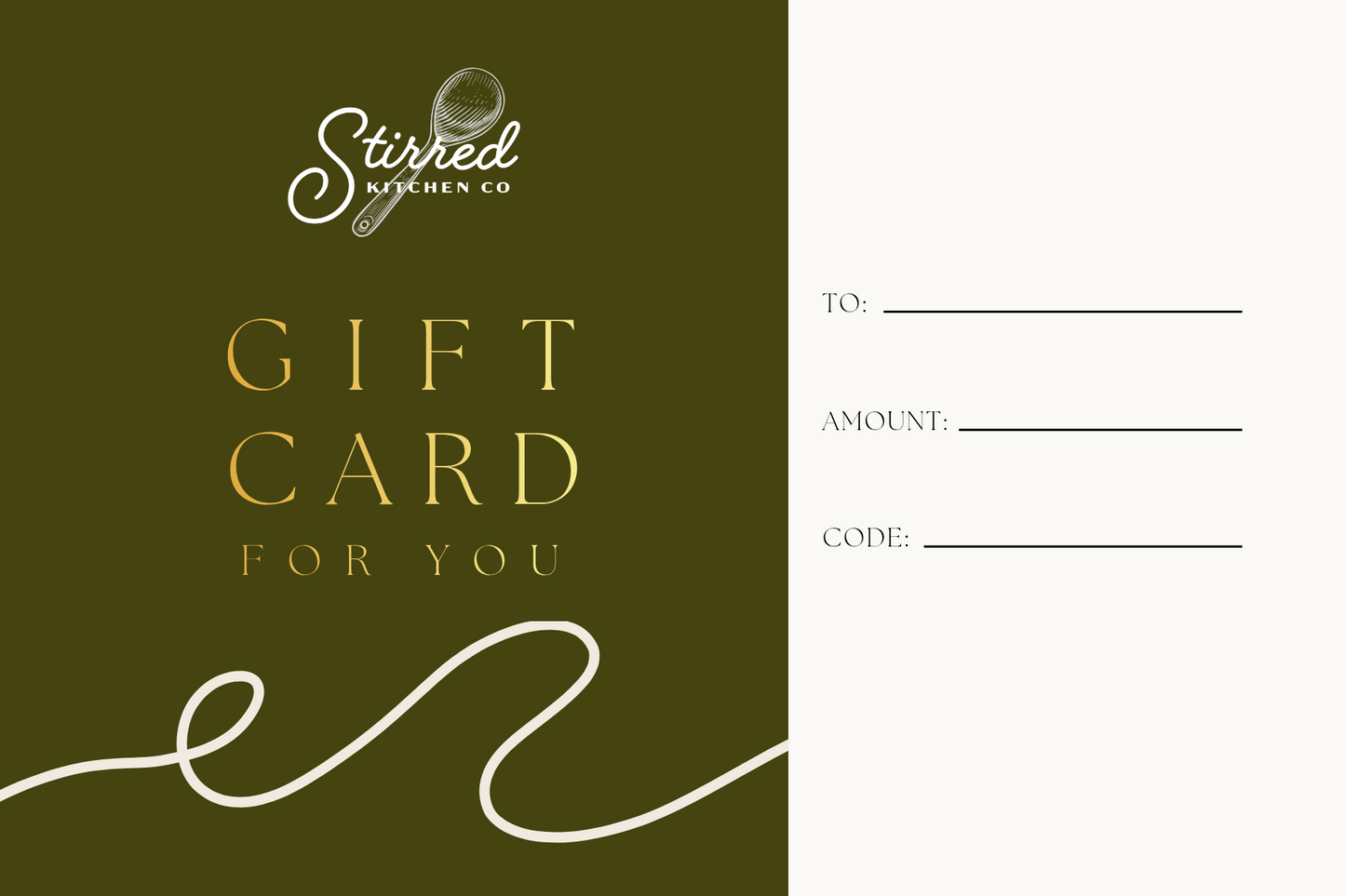 Stirred Kitchen Gift Card