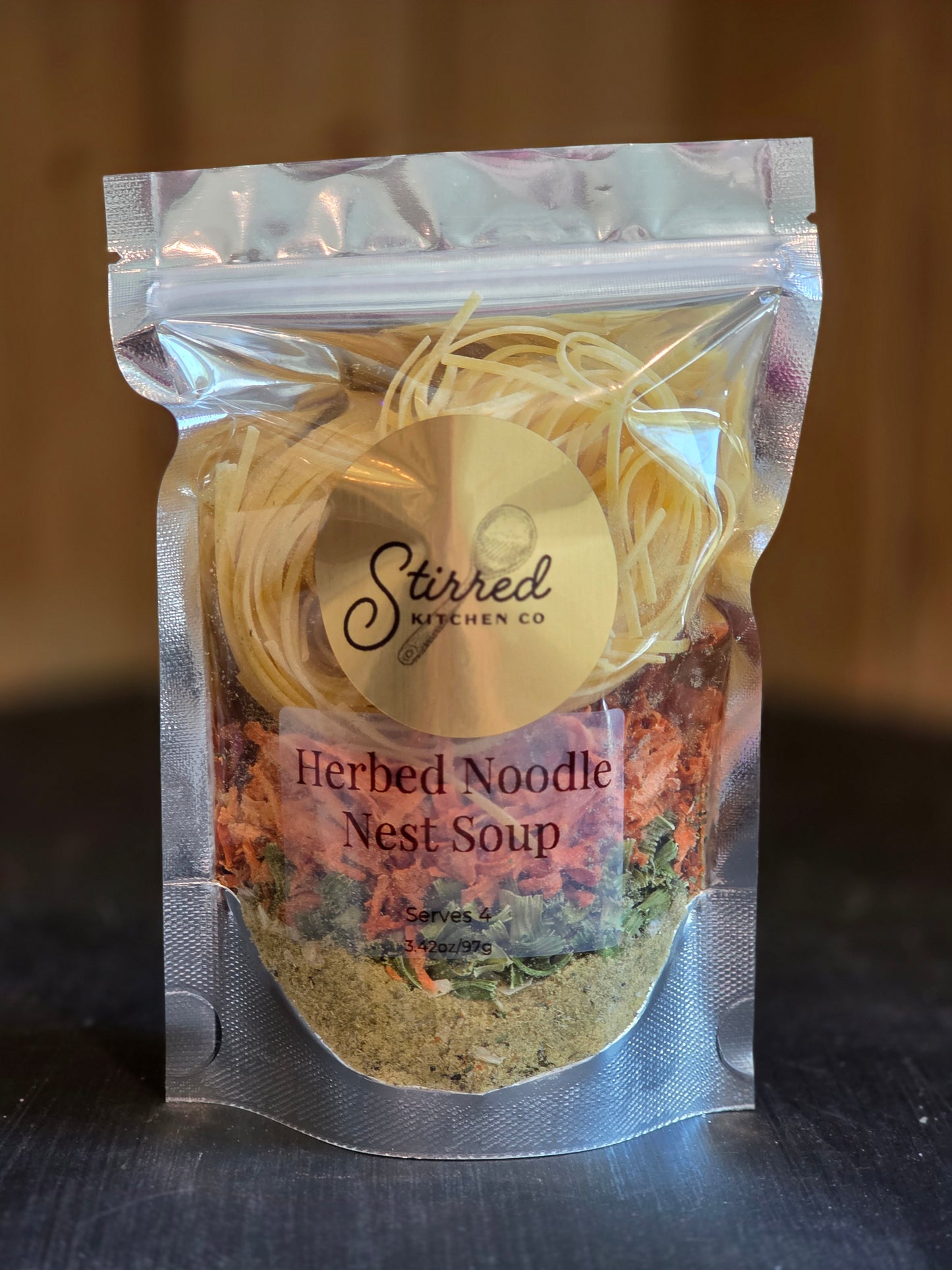 Herbed Noodle Nest Soup