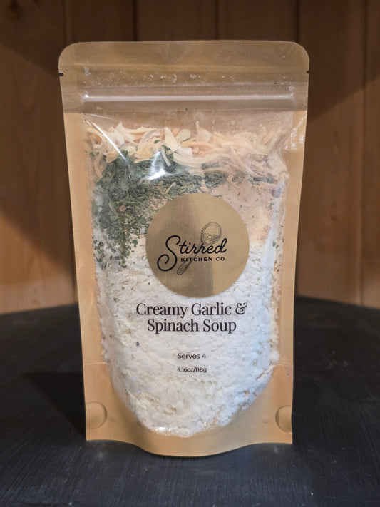 Creamy Garlic & Spinach Soup